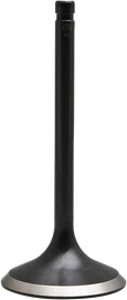 KPMI Black Diamond O/S Intake Valve Evo/Twin Cam '84 engine showing metal valve with black finish and detailed components