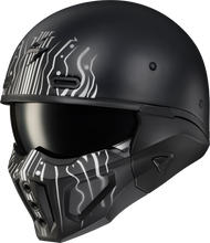 Load image into Gallery viewer, Covert X Open Face Helmet Tribe Matte Black/White Sm