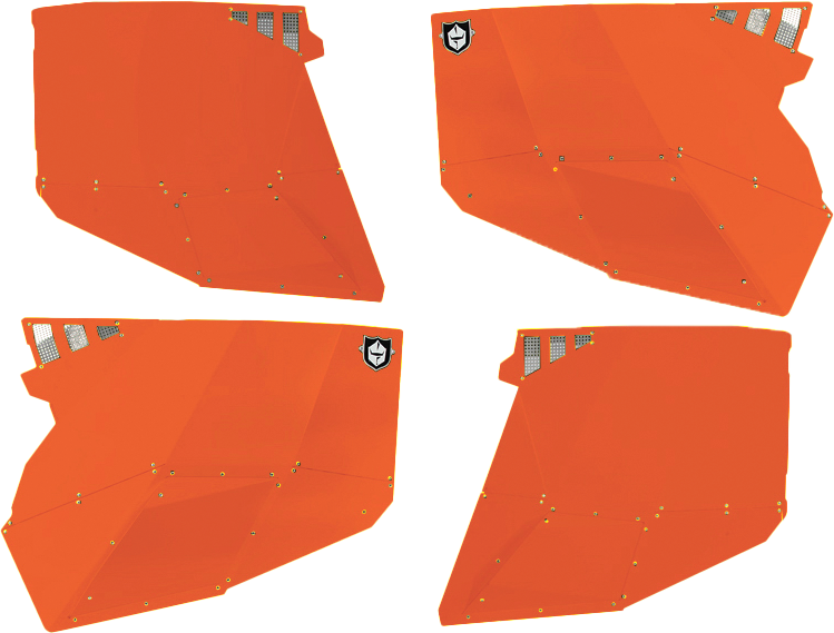Stealth Door Alluminum Skins Orange Rust Metallic Pol