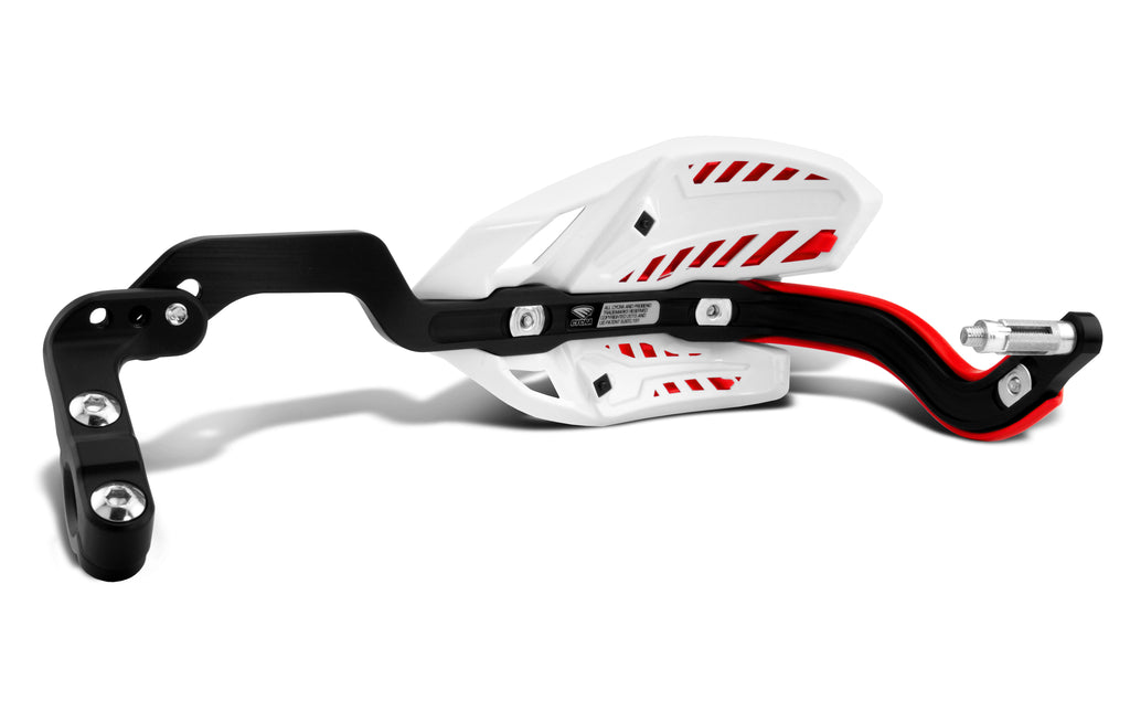Crm Wrap Around Handguards 1 1/8" Clamp   White/Red