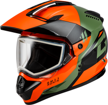 Load image into Gallery viewer, Gm 11s Ronin Snow Helmet Orange/Green/Black 2x