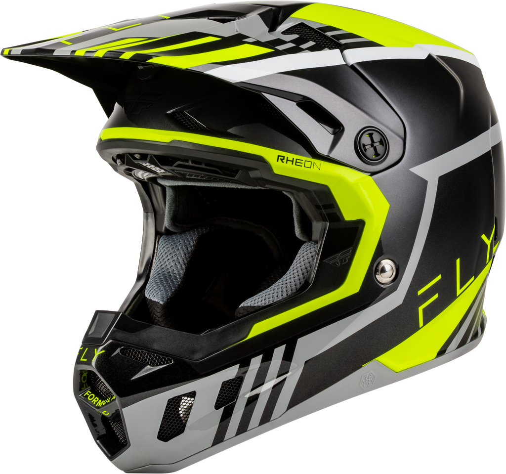 Formula Cc Strike Helmet Grey/Black/Hi Vis Lg