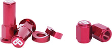 Load image into Gallery viewer, Rim Lock Nut &amp; Valve Cap Kit Red