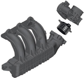 RIVA intake manifold upgrade kit for Yamaha engines, featuring upgraded intake and carb system components.