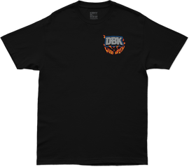 Black DBK Wide Open Youth Tee showing a relaxed fit and minimal design on a plain background.