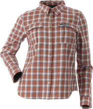 Load image into Gallery viewer, Plaid Button Down Terracotta Plaid 2x