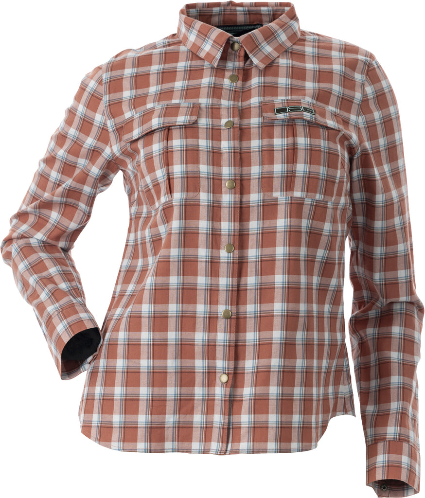 Plaid Button Down Terracotta Plaid Md