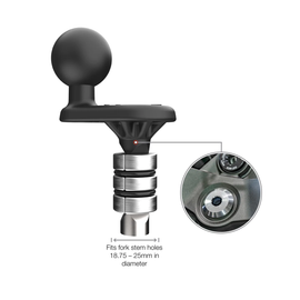 Fork Stem Wedge Ball Base Medium 19 25mm Holes