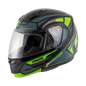 Md 04 Sector Helmet Black/Grn/Wht Sm