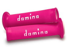 Load image into Gallery viewer, Motogp Grips Fuchsia/White Pair