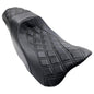 CMC Level 2 Up black diamond stitch seat for Harley Baggers 2024-2025, motorcycle seat with cushioned comfort and stylish design.