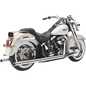 COBRA TRUE DUAL CHROME EXHAUST HARLEY DAVIDSON SOFTAIL 00-17 - The Speed Shop Canada