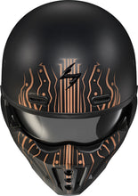 Load image into Gallery viewer, Covert X Open Face Helmet Tribe Matte Black/Copper Xl