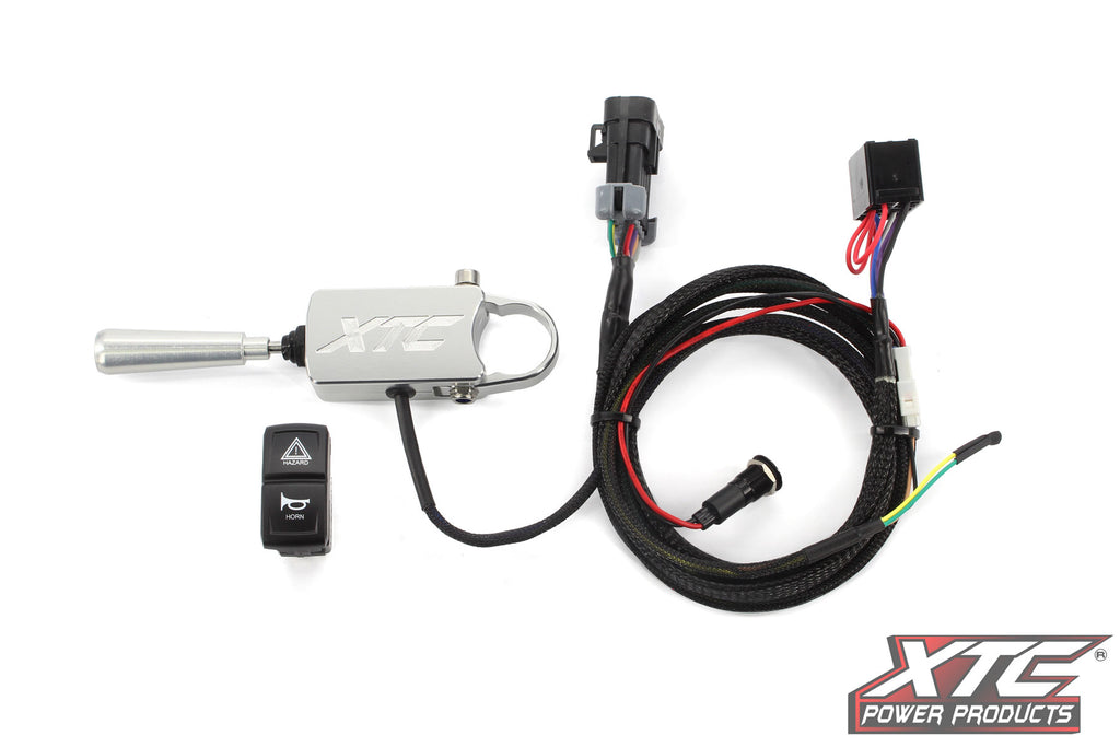 Auto Turn Signal Kit W/ Billet Lever And Front Drl Lights Kaw