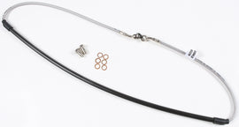 GALFER steel brake line for front Kawasaki motorcycle, hydraulic control line with durable braided steel construction.