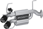 Dual Stacked Slip On System W/ Active Exhaust Cf Tip