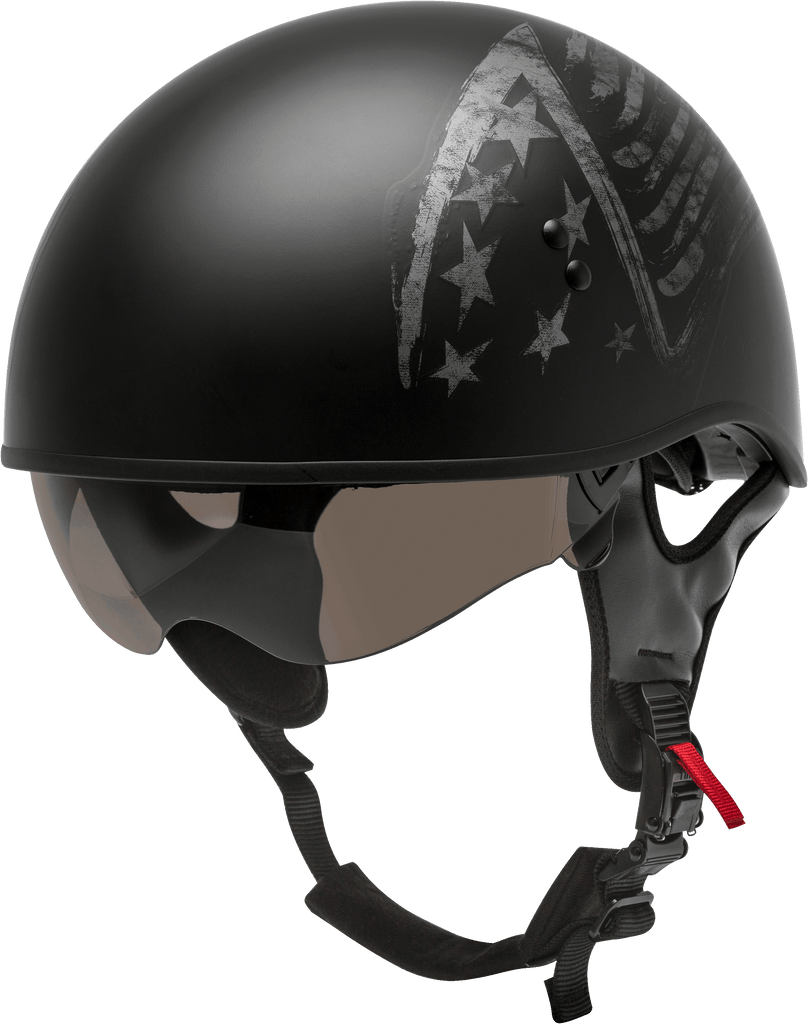 Hh 65 Half Helmet Bravery Matte Black/Grey 2x