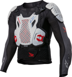 alpine star Honda Bionic + V2 Protection Jacket Blk/Wht/Blu/Br Red Lg 482-6154L