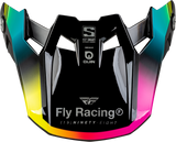 Fly Racing Formula S Carbon Legacy Visor Black/Elec Blue/Fuschia Xl/2x 73-4451