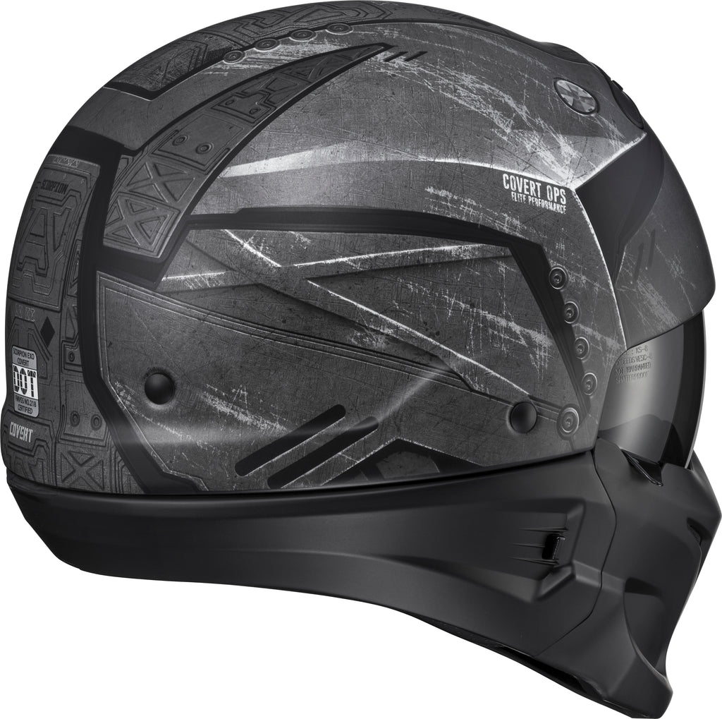 Covert Open Face Helmet Incursion Black 3x