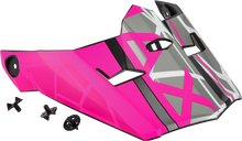 Load image into Gallery viewer, Visor W/Screws Mega Mx 46 Matte Black/Neon Pink Md 2x