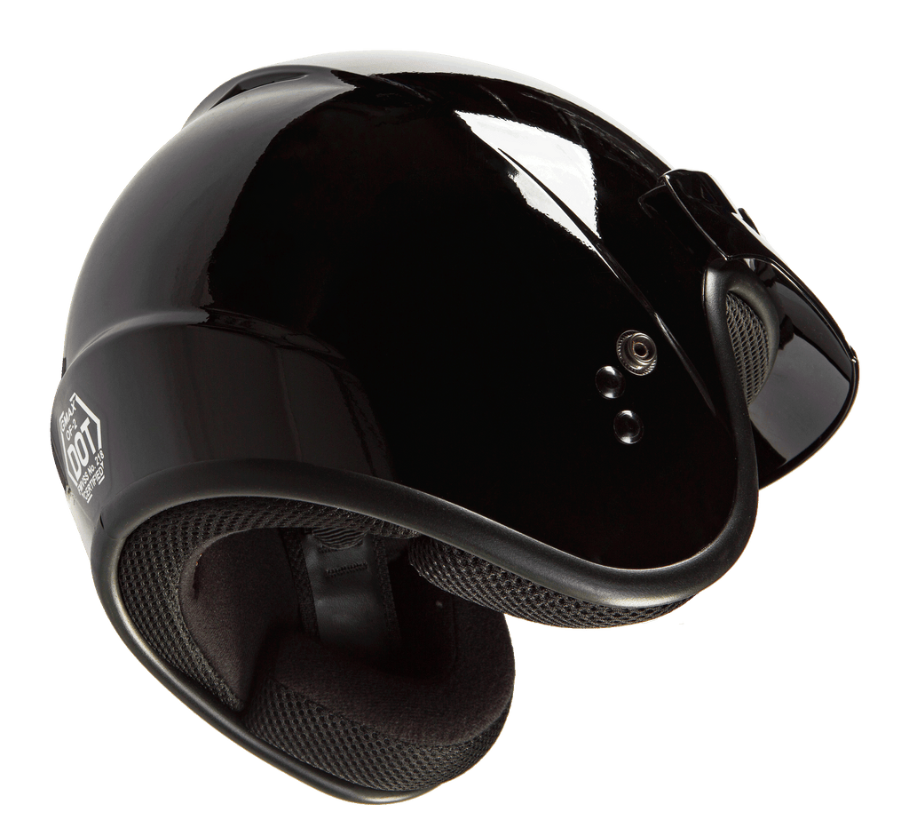 Of 2 Open Face Helmet Black Xl