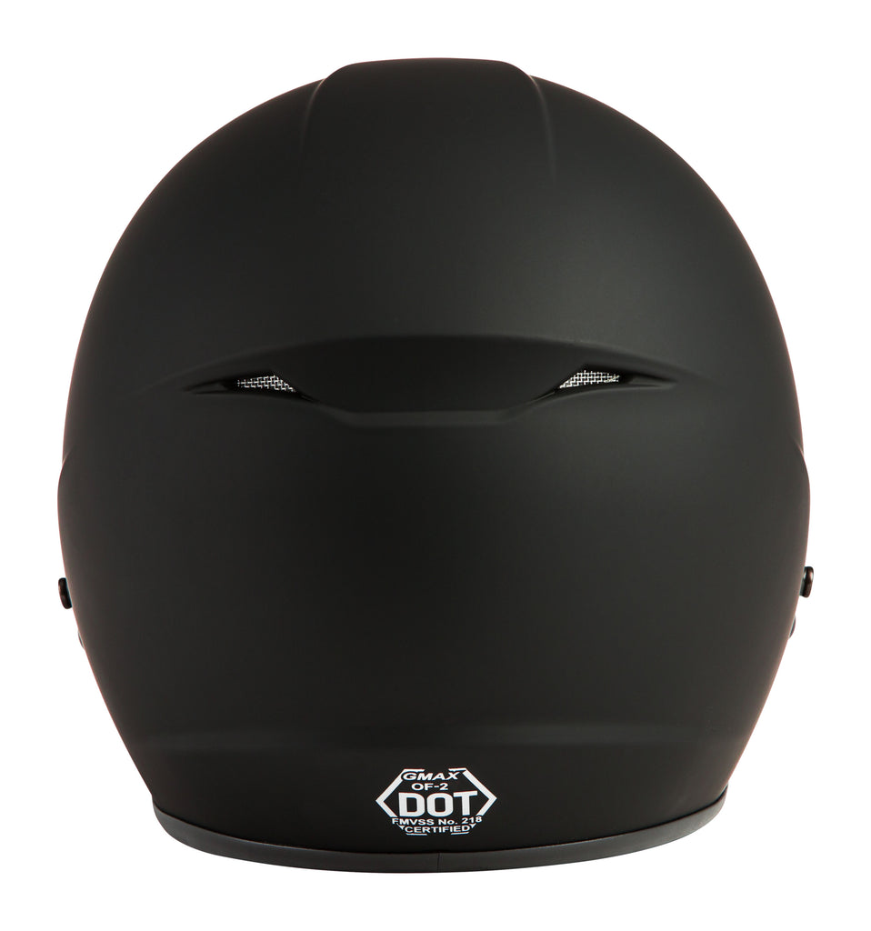 Of 2 Open Face Helmet Matte Black 2x