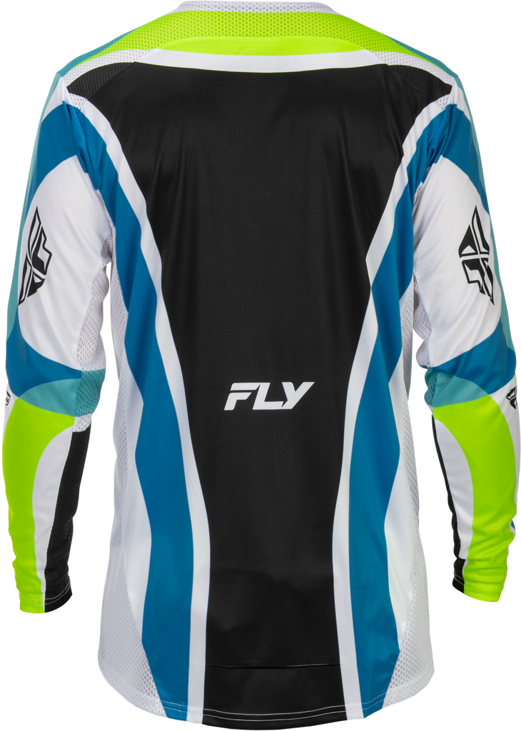 Youth Lite Le Current Jersey White/Lime/Blue Yxl