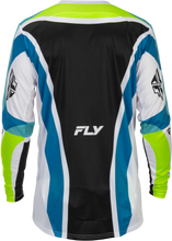 Load image into Gallery viewer, Youth Lite Le Current Jersey White/Lime/Blue Yxl