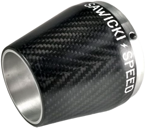 Repl End Cap True Carbon Fiber