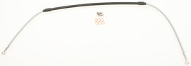 GALFER steel brake line for Kawasaki front brake system, showcasing durable, braided steel hose with fittings for hydraulic control.