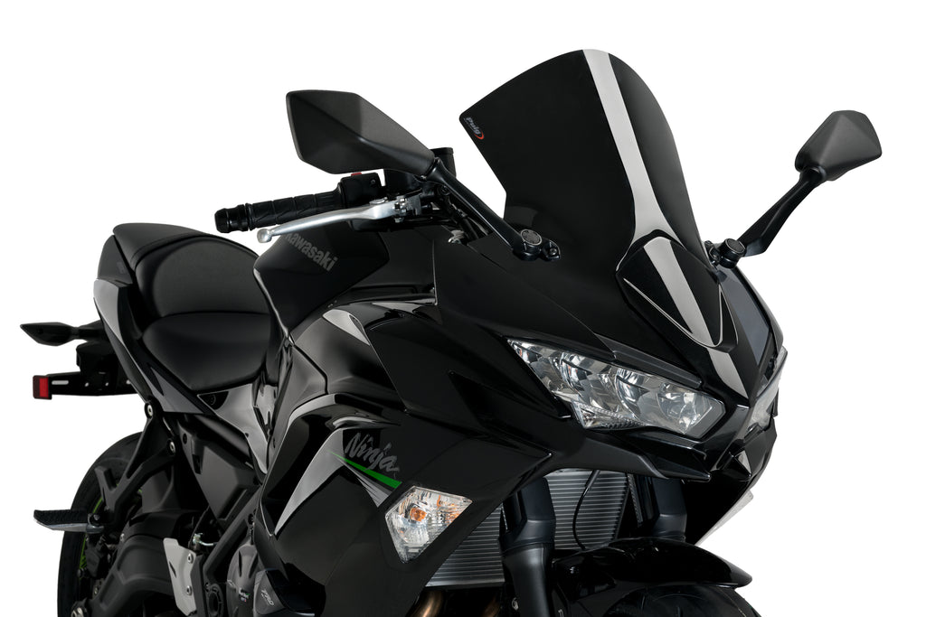 Windscreen R Racer Black Kaw