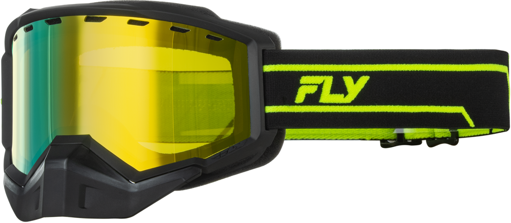 Focus Snow Hi Vis/Black W/Gold Mirror/Yellow Lens