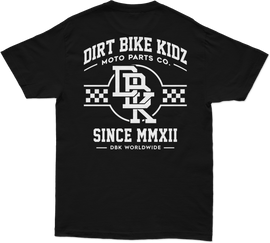 Black DBK Hot Rod T-shirt featuring a vintage hot rod graphic on the front, casual short-sleeve shirt for men.