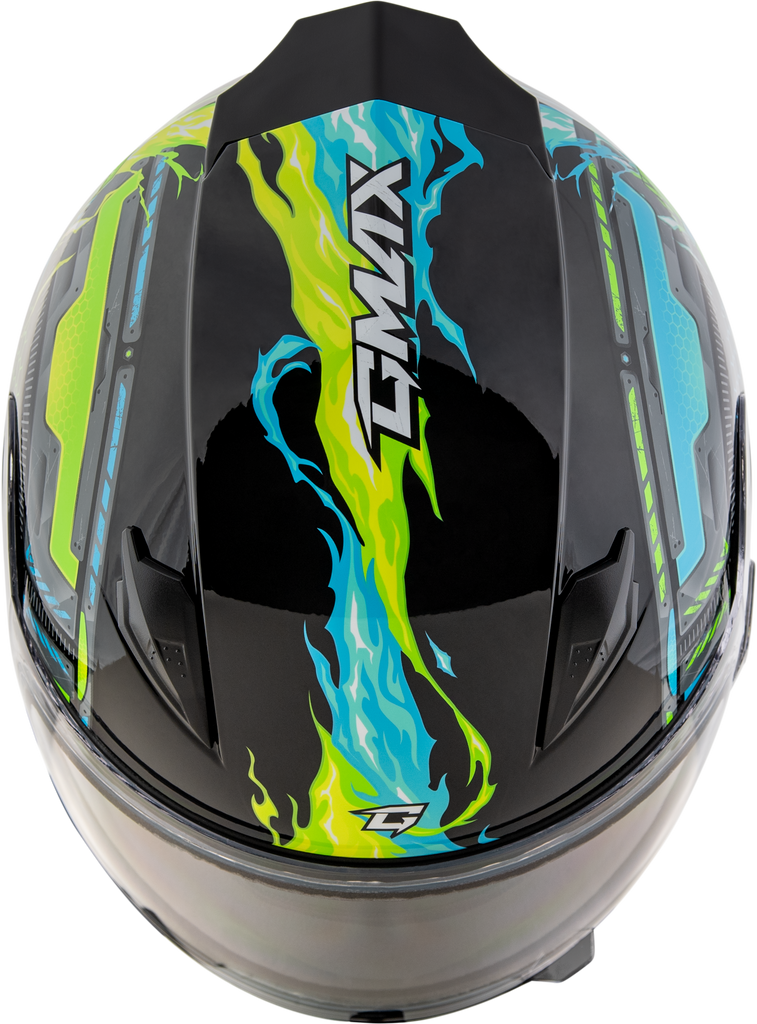 Gm 49y Charge Snow Helmet Black/Blue/Green Ys