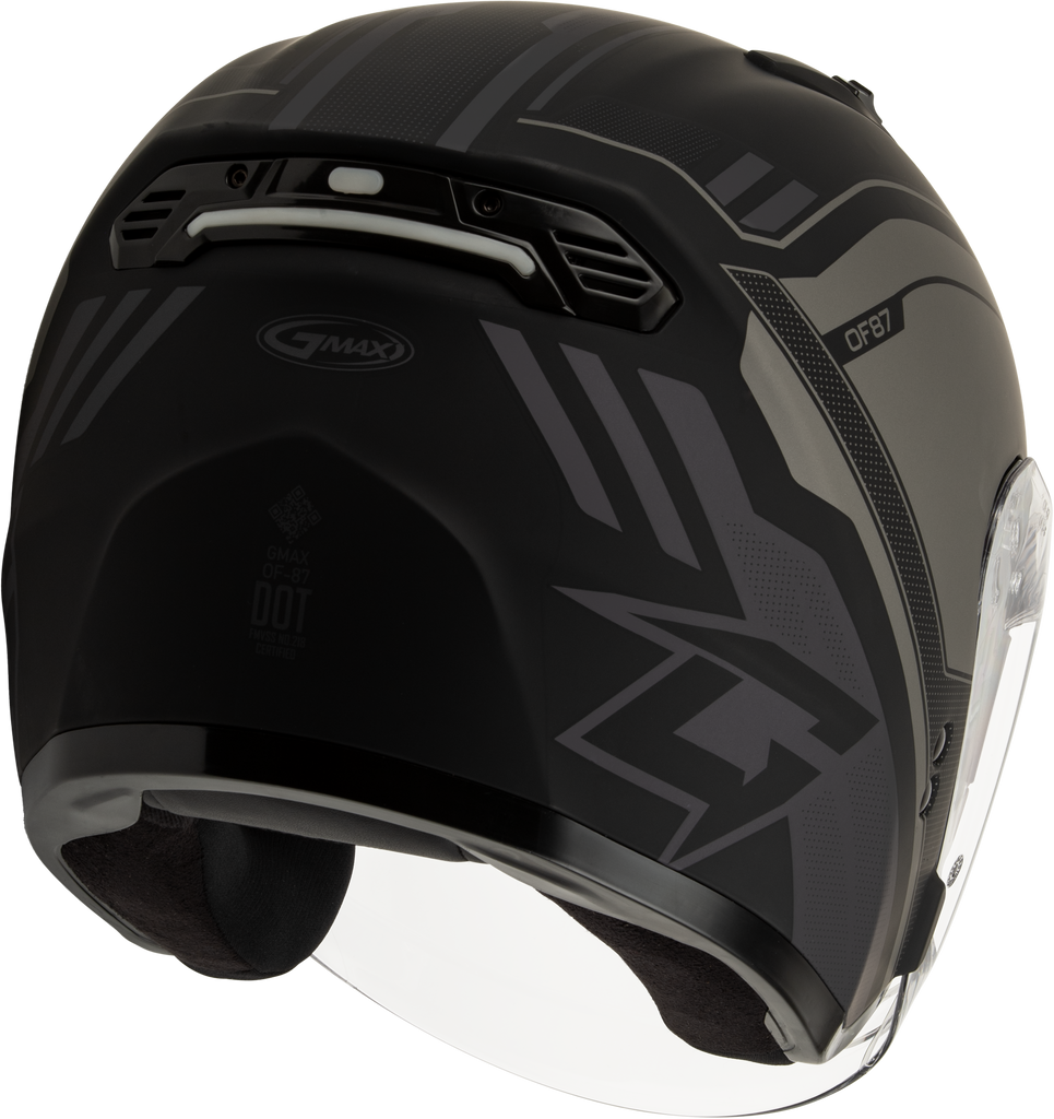 Of 87 Duke Helmet W/Led Light Matte Blk/Grey Md