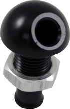 Load image into Gallery viewer, Billet Thru Hull Water Fitting Black 3/8" 45 Deg.