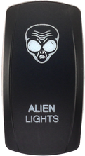Load image into Gallery viewer, Dash Switch Rocker Face Alien Lights