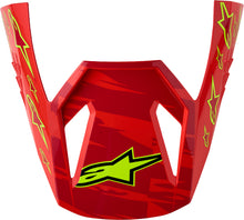 Load image into Gallery viewer, S M3 Falcon Visor Ece06/Dot Red Fl/Wht/Blue/Yl Fl Gl