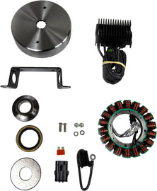 COMPUFIRE 40 Amp non-vented charging system for Harley Davidson Evo and '81-'99 BT bikes, shown in the product image.