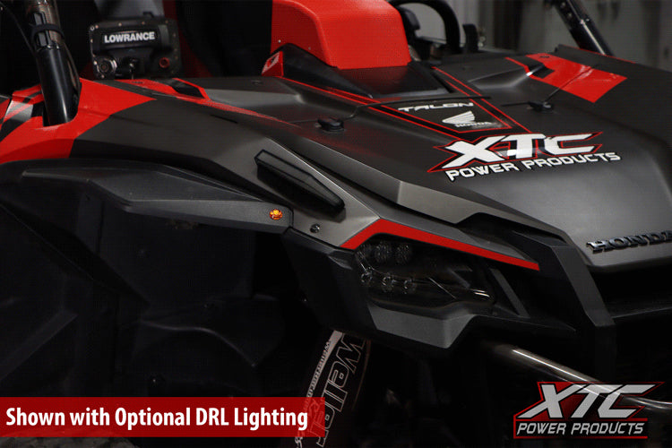 Auto Turn Signal Kit W/ Billet Lever And Front Drl Lights Hon