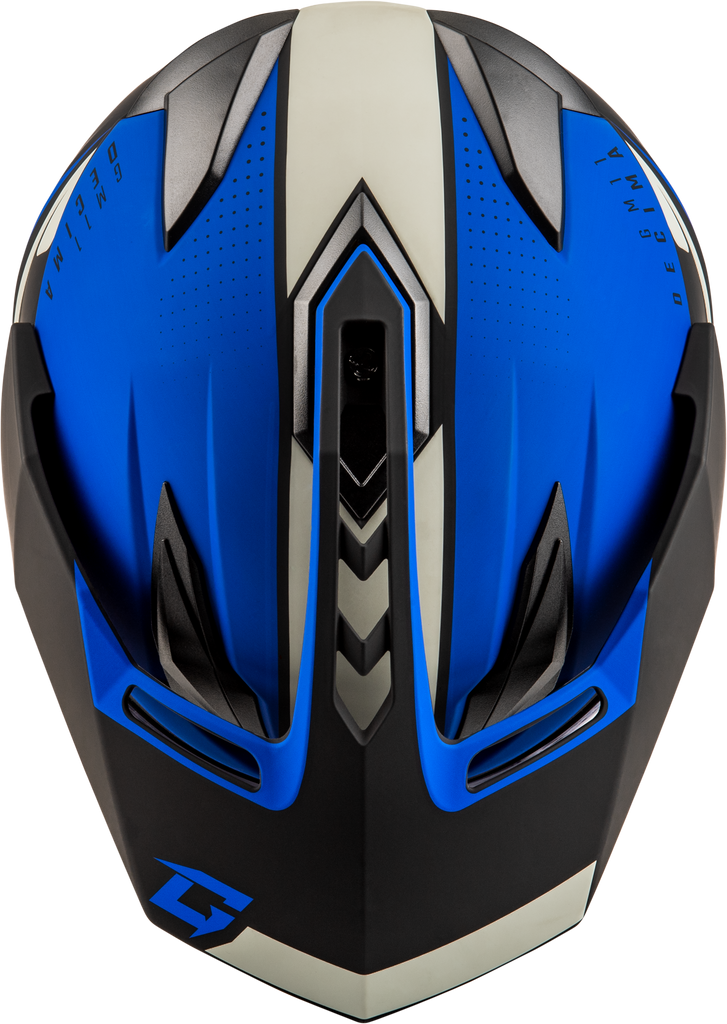 Gm 11 Decima Helmet Matte Black/Blue Xl