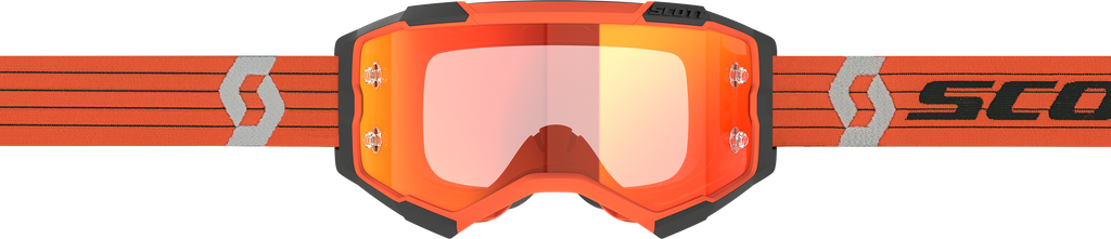 Fury Goggle Orange/Grey Orange Chrome Works