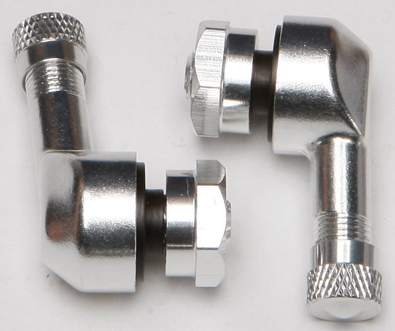 90/90 Degree Air Valve 8.3mm Silver