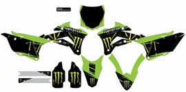 Cmplt Kit Monster Energy Slash Black Bg