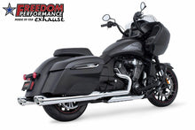 Load image into Gallery viewer, Racing Slip Ons 4" Chrome W/Chrome Tip Indian