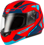 Md 04 Sector Helmet Matte Red/Blue Sm