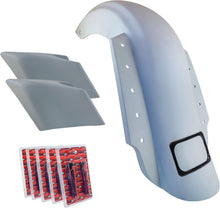 Load image into Gallery viewer, 3 Piece Fender Kit Dual Outlet Black License Frame/Stretched