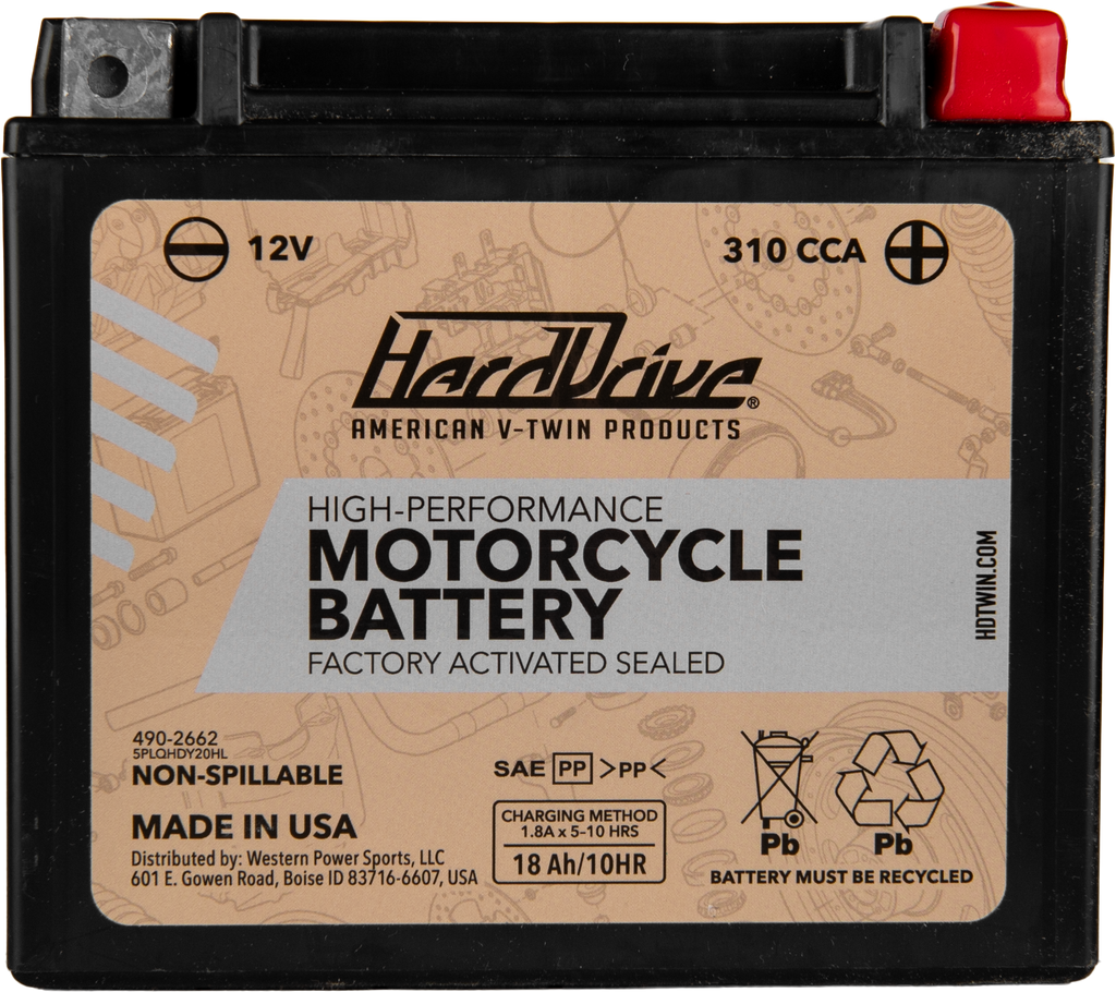 High Perform Battery Ytx20hl Cca 310
