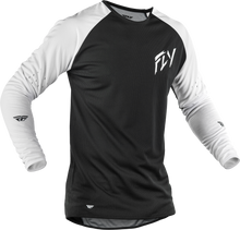 Load image into Gallery viewer, Gravity Dig Long Sleeve Jersey Black/White Lg